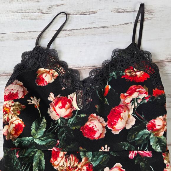 Foxiedox Floral Spaghetti Strap Midi Party Dress sz XL - Picture 3 of 7